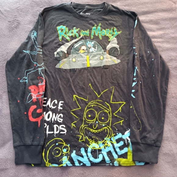 Rick & Morty Boys Sz Small Long sleeve T-Shirt - Picture 2 of 3